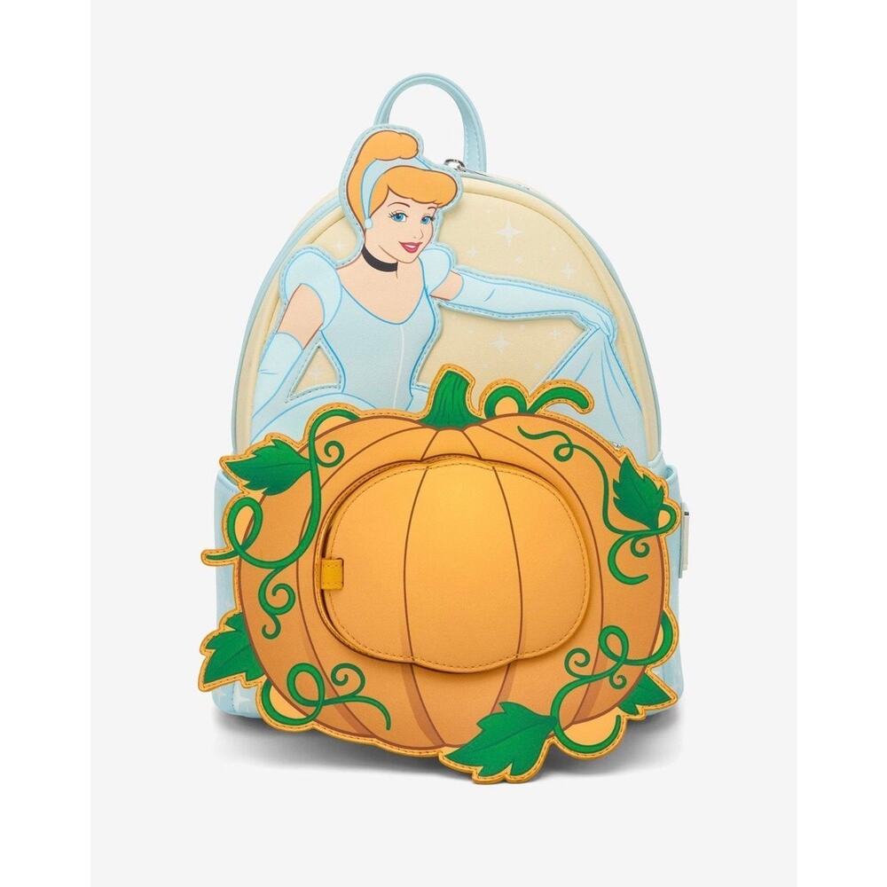 Loungefly Cinderella Pumpkin Mini Backpack NWT